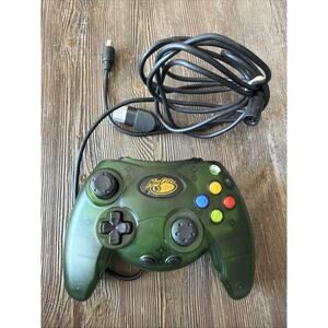 Mad Catz Wired Controller Original Xbox Green Transparent tested